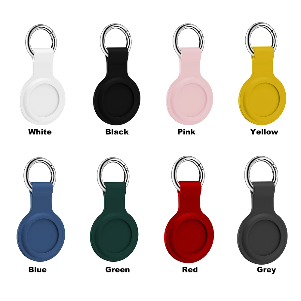 

For Apple Airtag Case Protective Sleeve Cover Keychain Airtags-tracker Silicone Case Location Tracker For Airtags Accessories