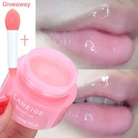 korea lips care lip sleep mask night sleep hydrated maintenance lip balm pink lips whitening cream nourish protect 3g