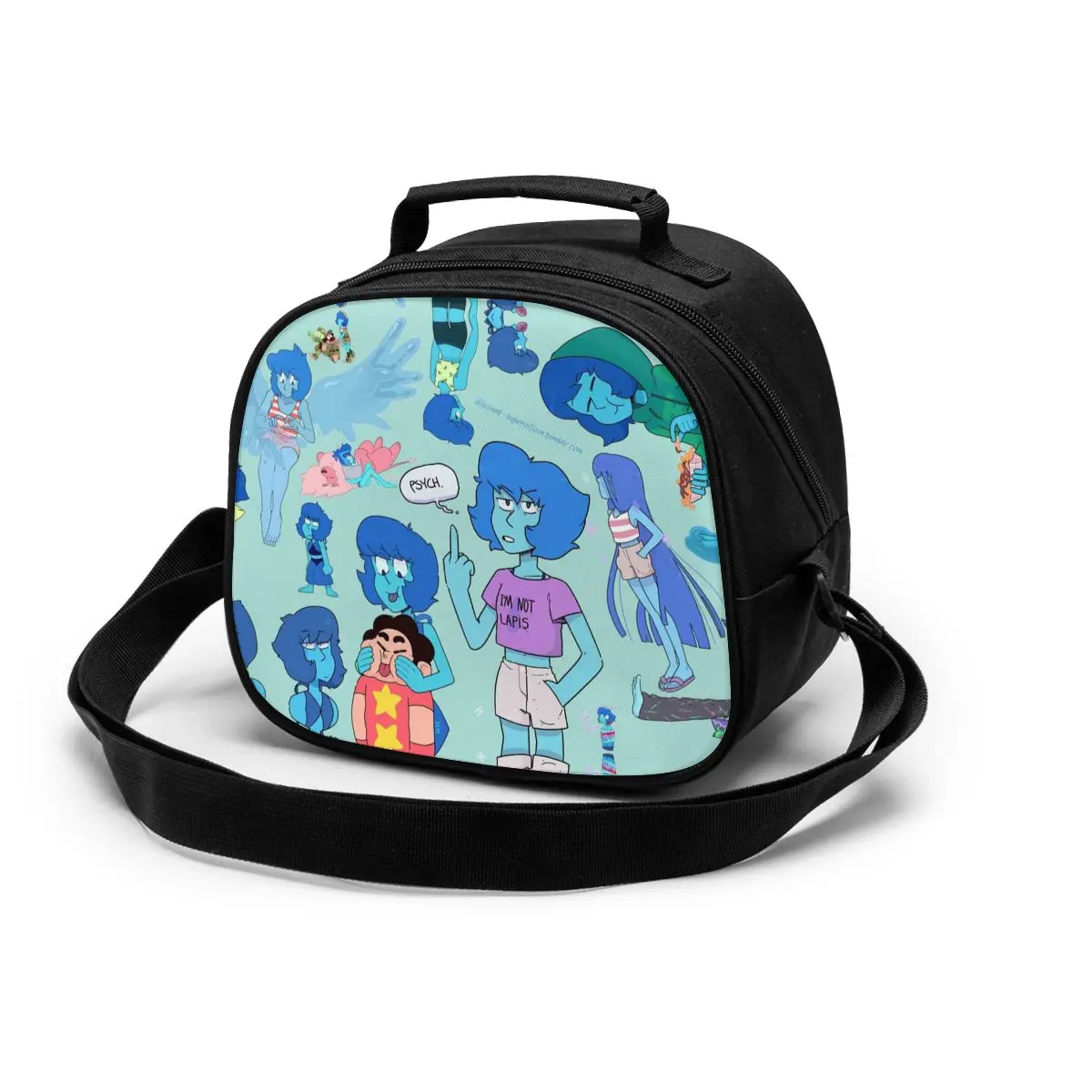 

Steven Universe Children's meal bag Waterproof Portable Zipper Thermal Oxford Lunch Bags For Women Lunch Box Tote Food Bags