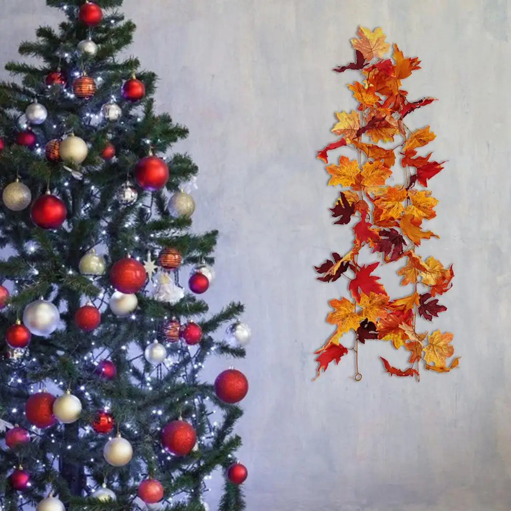 Искусственная лоза из кленового листа 175 см домашний декор для стены