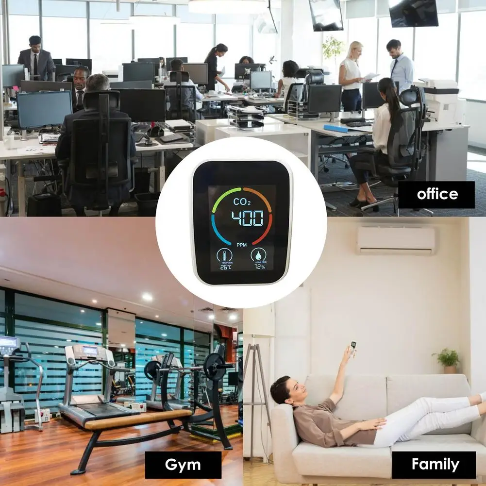 Датчик углекислого газа детектор контроля воздуха для теплиц складов качества