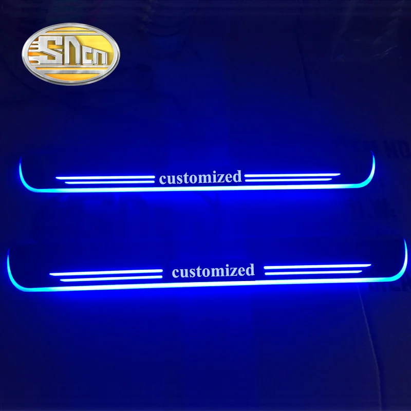 

SNCN 2PCS Car LED Door Sill For Peugeot 308CC 2008 - 2015 Ultra-thin Acrylic Dynamic LED Welcome Light Scuff Plate Pedal