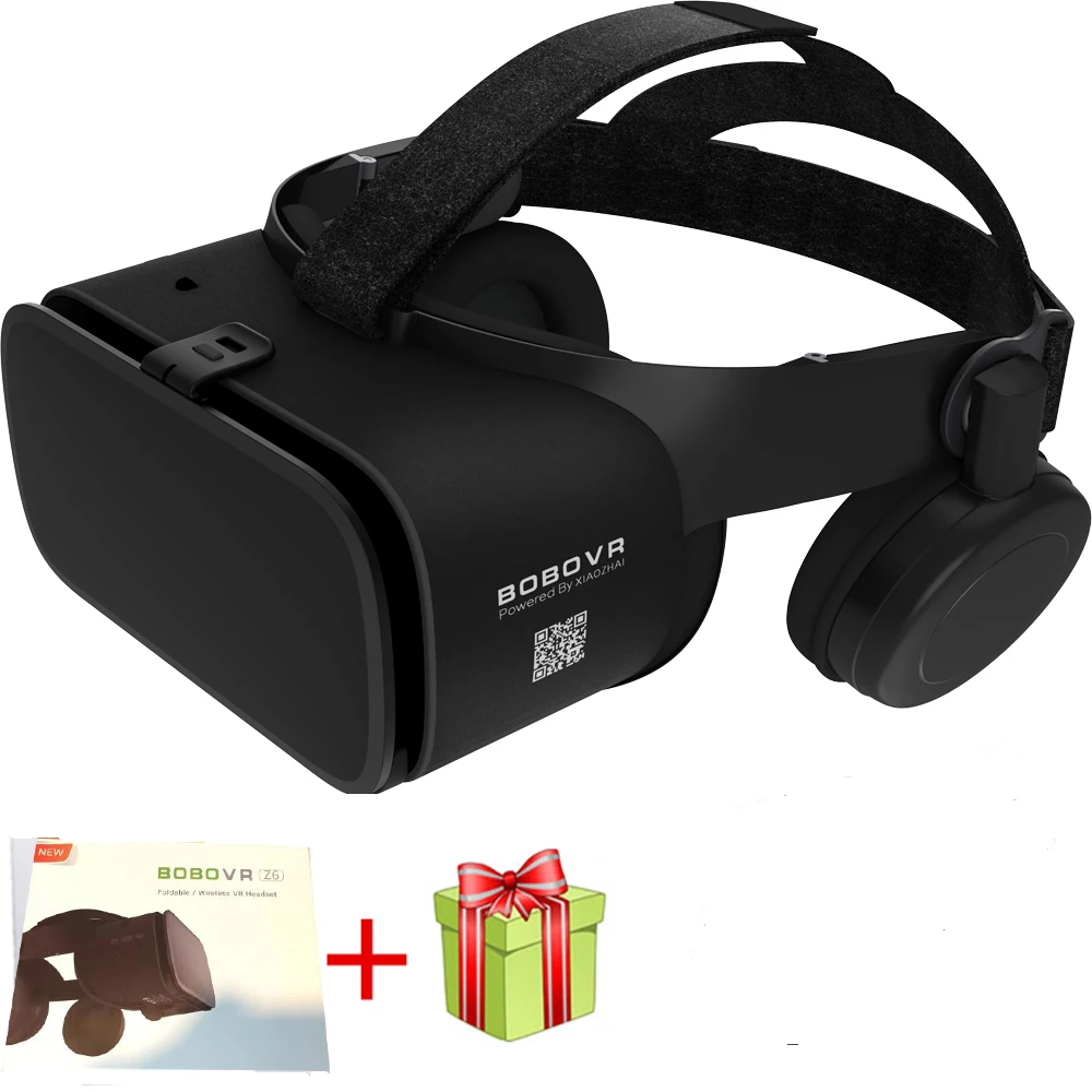Серебристый Новые Bobo vr Z6 VR очки беспроводные Bluetooth наушники VR очки Android IOS Удаленная реальность VR 3D картонные очки - Цвет: Серебристый
