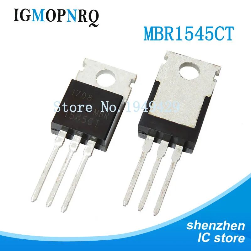 

10 шт. MBR1545CT TO-220 B1545G TO220 MBR1545CTG