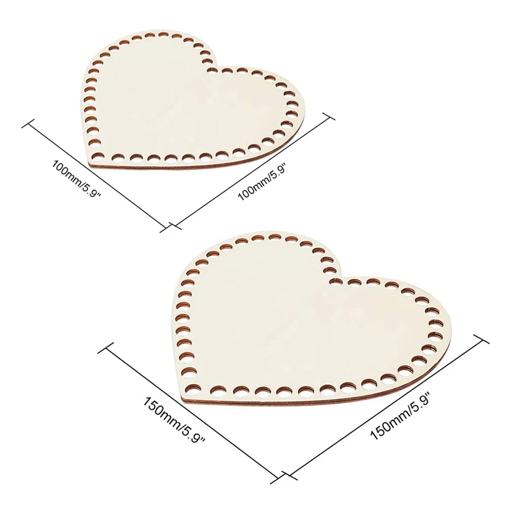 2 шт. корзина из натурального дерева в форме сердца|Поделки дерева| |