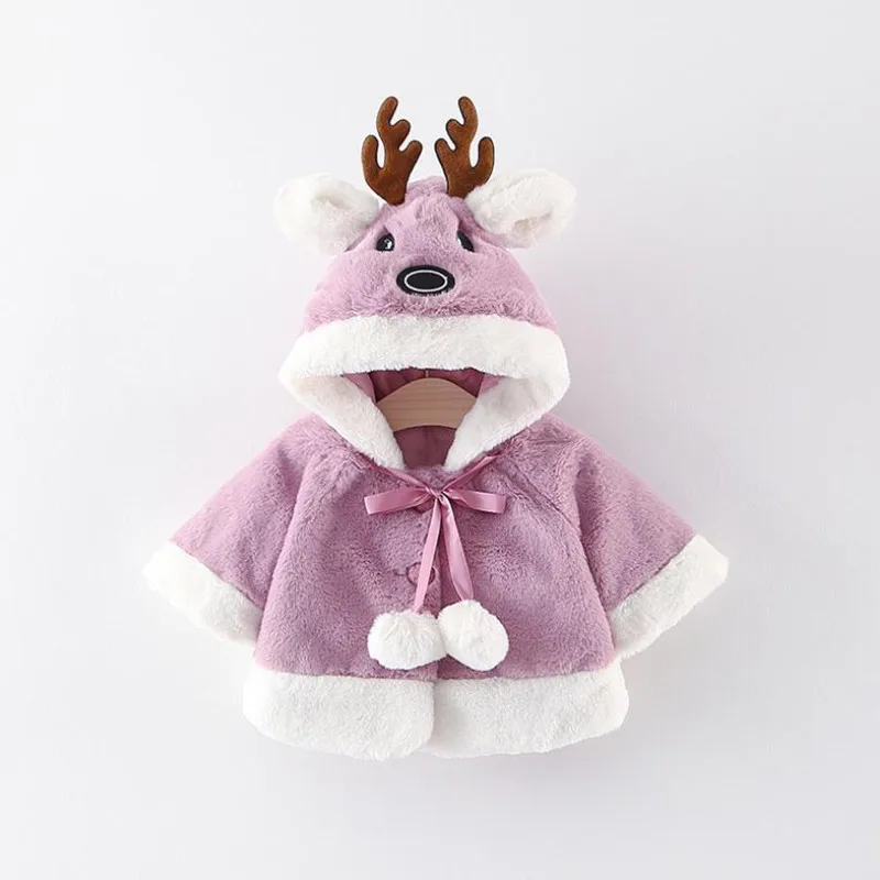 Purple Зимнее пальто для маленьких мальчиков, хлопковая верхняя одежда с капюшоном для малышей, куртка для новорожденных, зимнее пальто для малышей 6-24 месяцев - Цвет: Purple