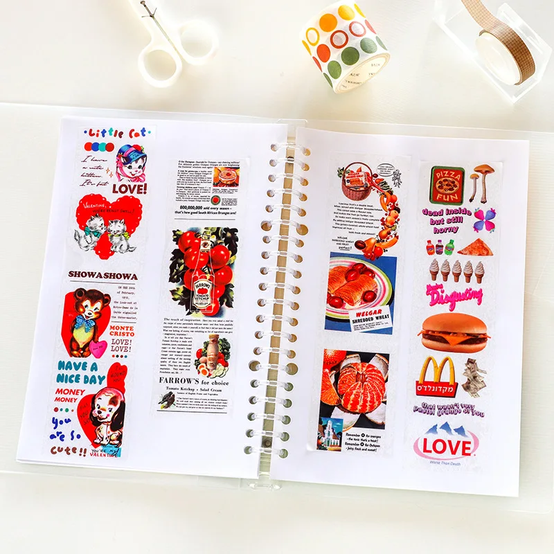 

BAHAMUT A5 Leaflet Release Paper This Wonderful Manor Series Adhesive Paper Double-Sided Material shou na ce 4-