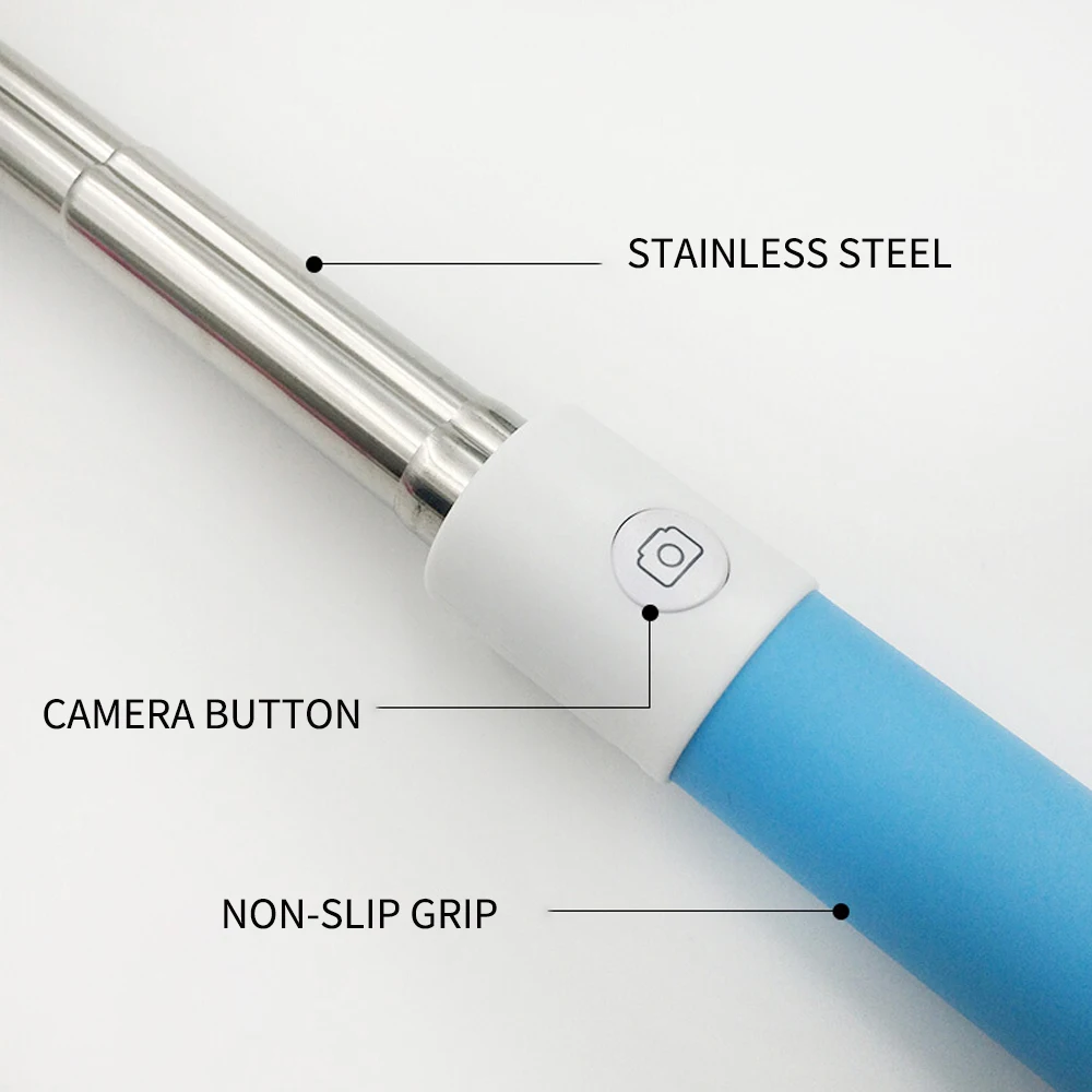 Новая раздвижная Складная Проводная селфи палка для смартфона монопод Samsung Galaxy S9