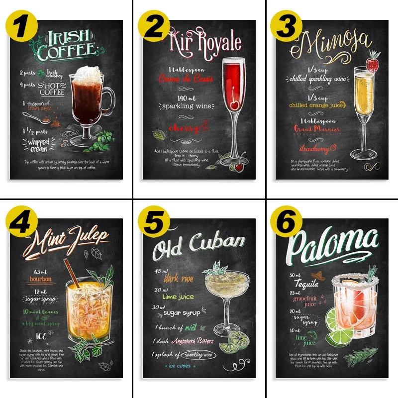 Модный постер HD Картина на холсте с изображением бармена и напитков картина