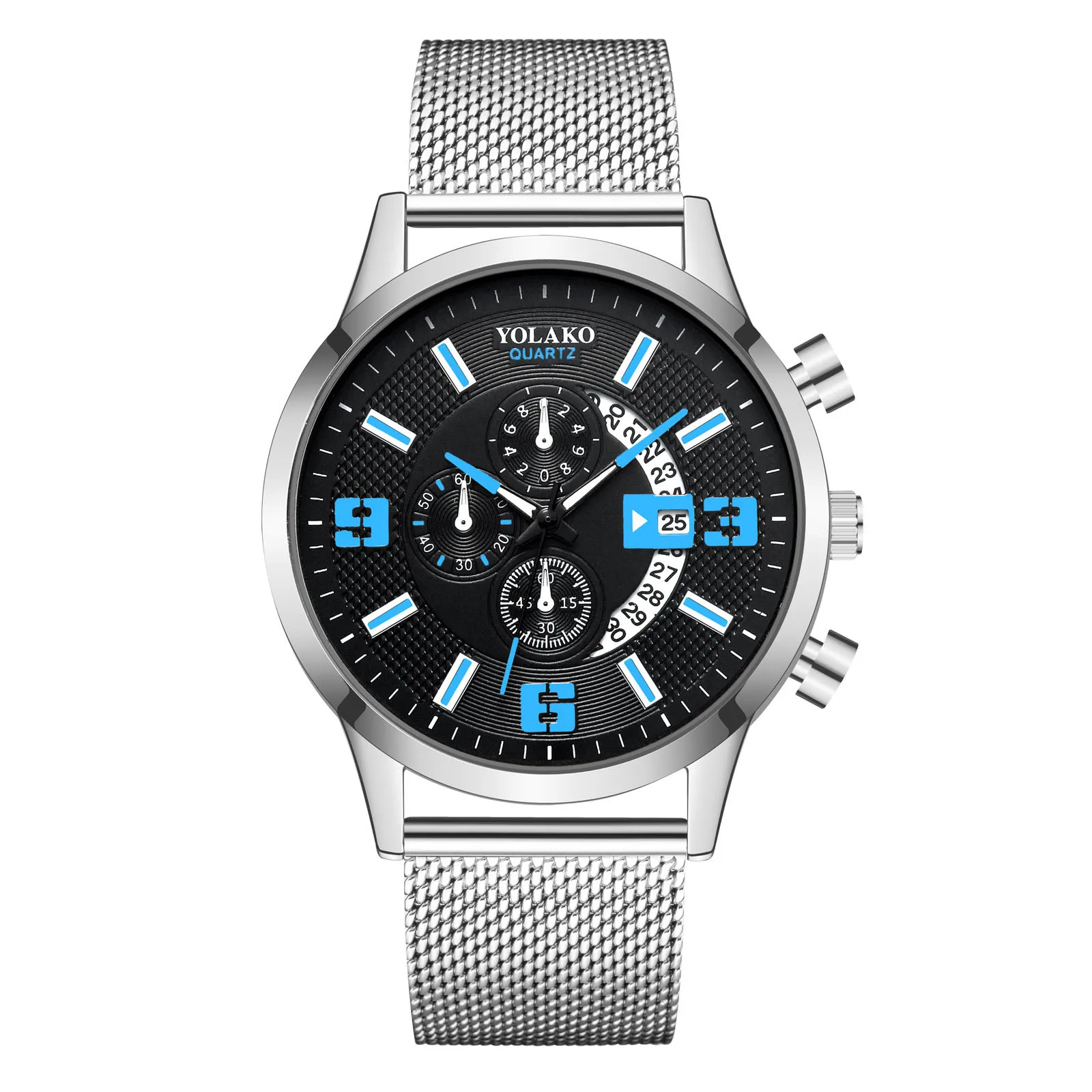 

Men Watch Sport Man Mesh Strap Watch Men's Casual Fashion Quartz Stainless Steel Strap Watch Analog Business Watch Dropshipping