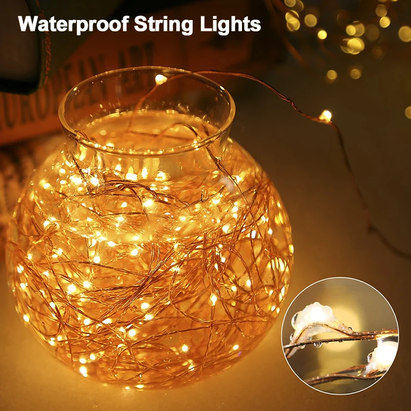 Светодиодная сказочная гирсветильник да осветительная цепочка 100 светодиодов