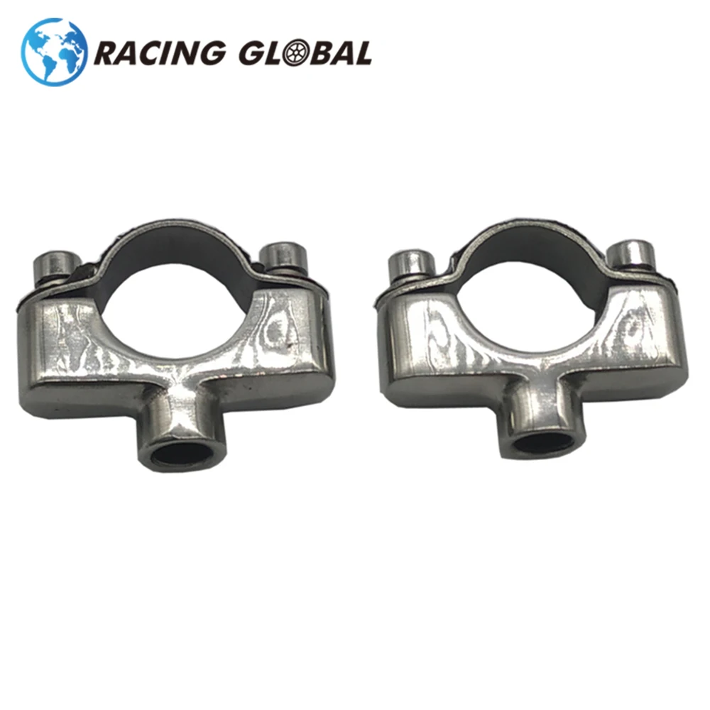 ALCON-для фототехники 1 пара держатель зажима заднего вида мотоцикла из нержавеющей