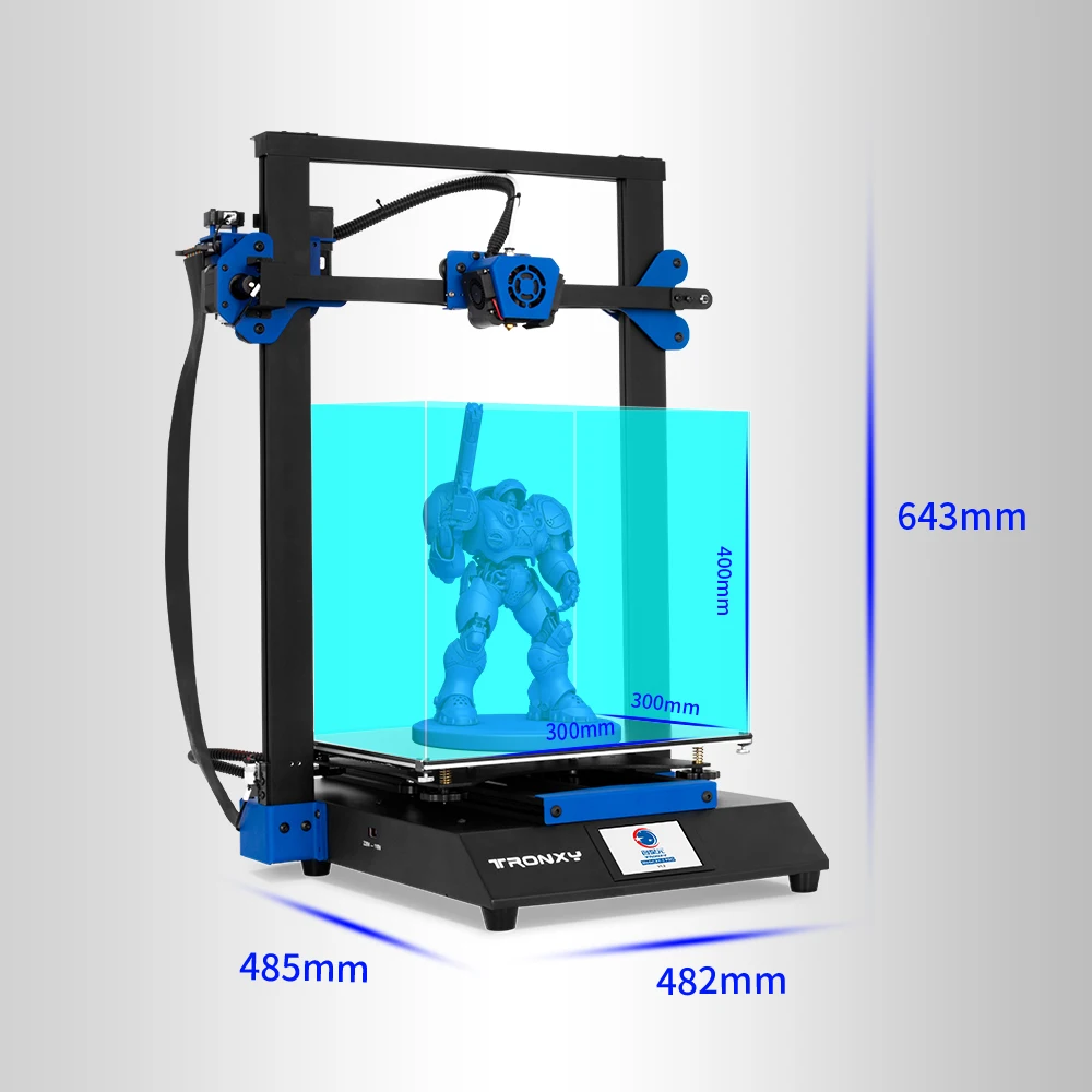 Resume Power Ultra-quiet Double Z Motor Quiet drive mainboard Glass Plate 300*300mm impressora 3d Printer Diy Kits XY-3 PRO