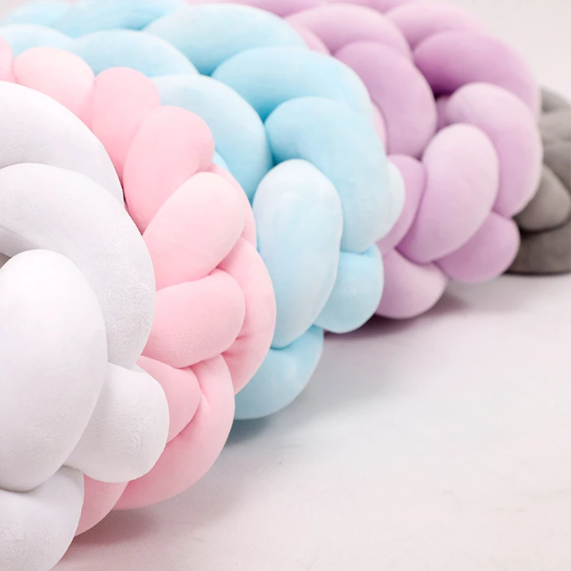 Бампер для детской кроватки новорожденных бампер комнаты с узлом длинными