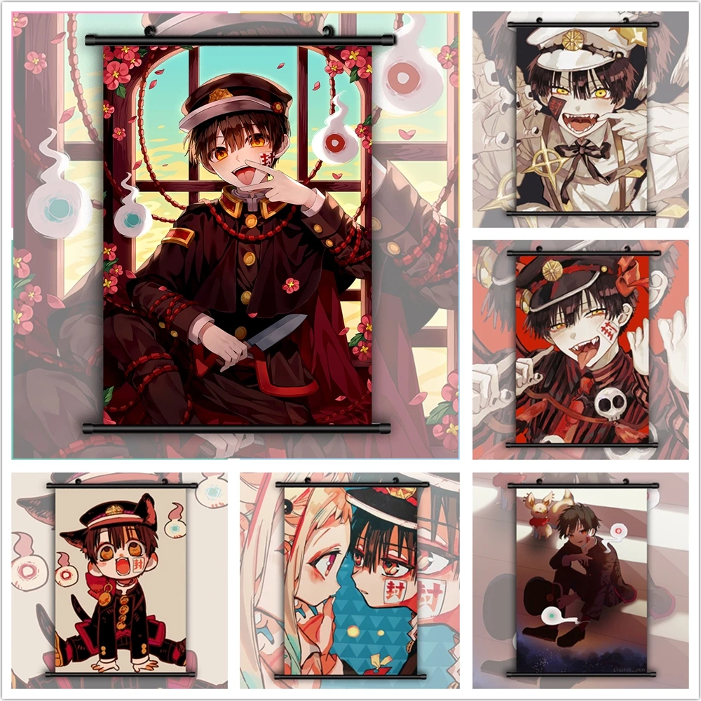 Jibaku Shounen Hanako kun Аниме Манга HD печать плакат прокрутка|Рисование и каллиграфия| |
