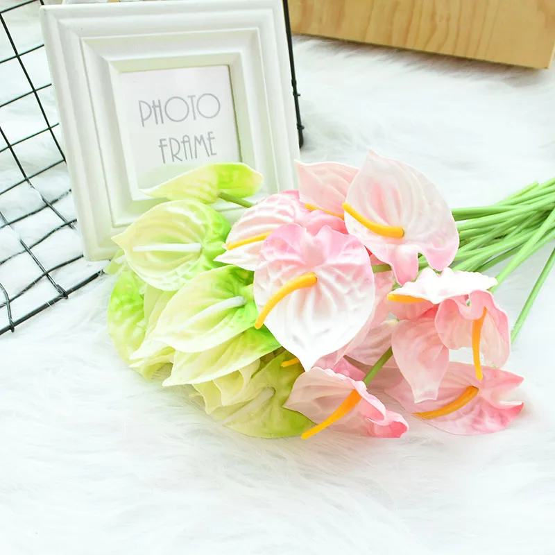 5/10 шт. искусственные антуриум Калла цветок лилии сделай сам рукоделие Свадебная