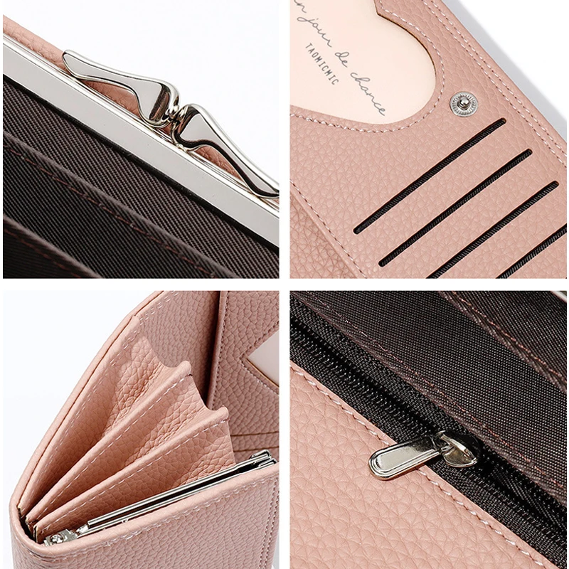 

THREEPEAS Women Wallets Long Clutch Purse Large Capacity Phone Pocket Card Holder Wallet Fashion Ladies Purses Carteras