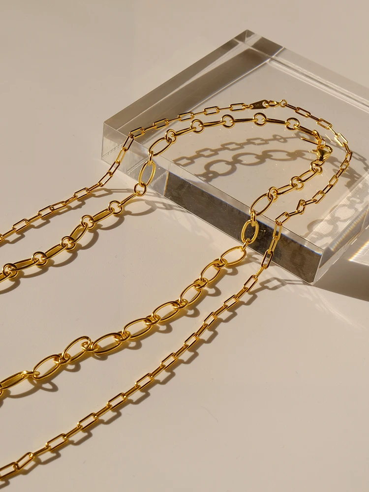 

INS Retro 925 Silver Light Luxury Choker Necklace Simple and Cold Wind Short Necklace Stacking Matching Chain