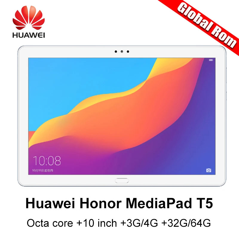 Huawei MediaPad T5 huawei honor Kirin 659 Восьмиядерный 10 дюймов 4G RAM 64G ROM LTE 5100mAh android