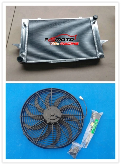 

All Aluminum Radiator + Fan Cooling For Volvo 850 C70 S70 1998 V70 2004 2.3 2.4 2.5 04 1994-1997 97 96 95 94