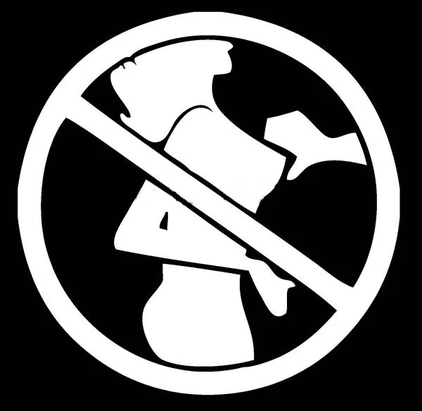 Не прикасайтесь грудь Смешные Boobies наклейка со стриптизершей для