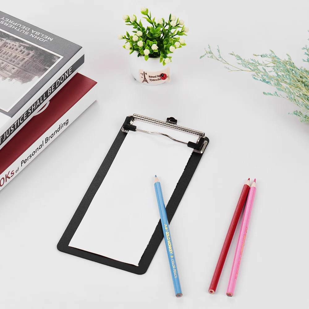 Пластиковая папка для бумаг металлический зажим блокнот письма документов