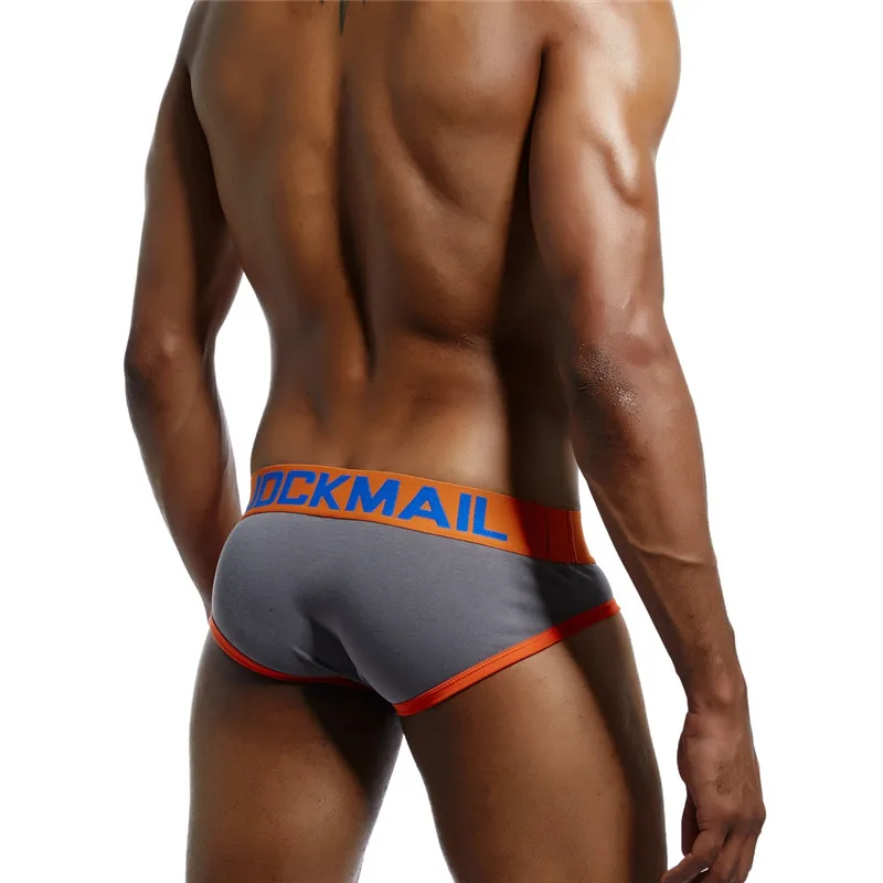JOCKMAIL Брендовые мужские брифы слипы для геев одежда сна дышащие хлопковые трусы