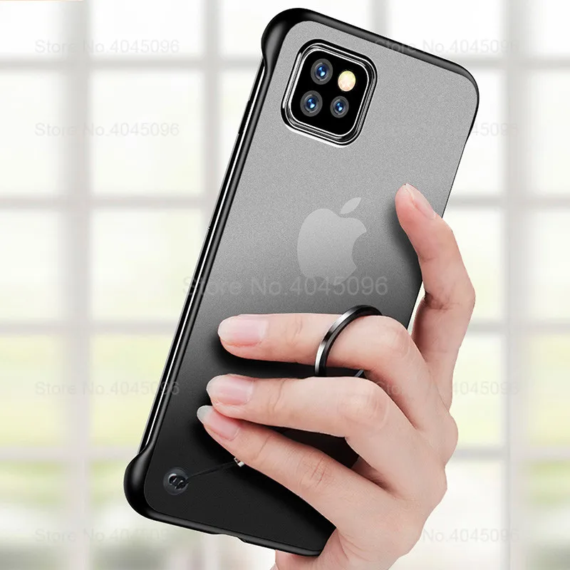 Чехол для iPhone 11 Pro безрамные прозрачные матовые жесткие чехлы Max чехол X XR XS 11pro Etui