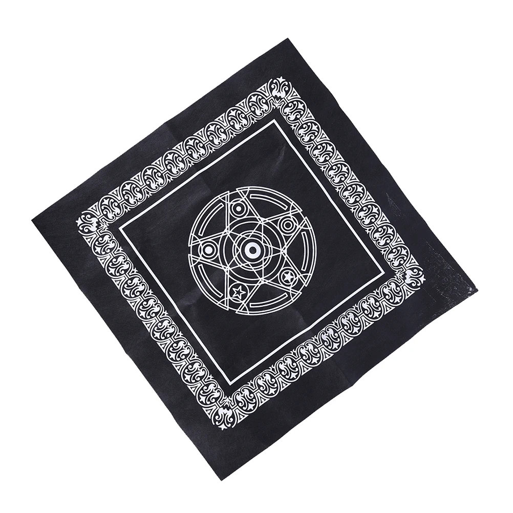 

Non-woven Pentacle Tarot Game Playing Cards Tablecloth Board Game Textiles Tarots Table Cover 49*49 cm