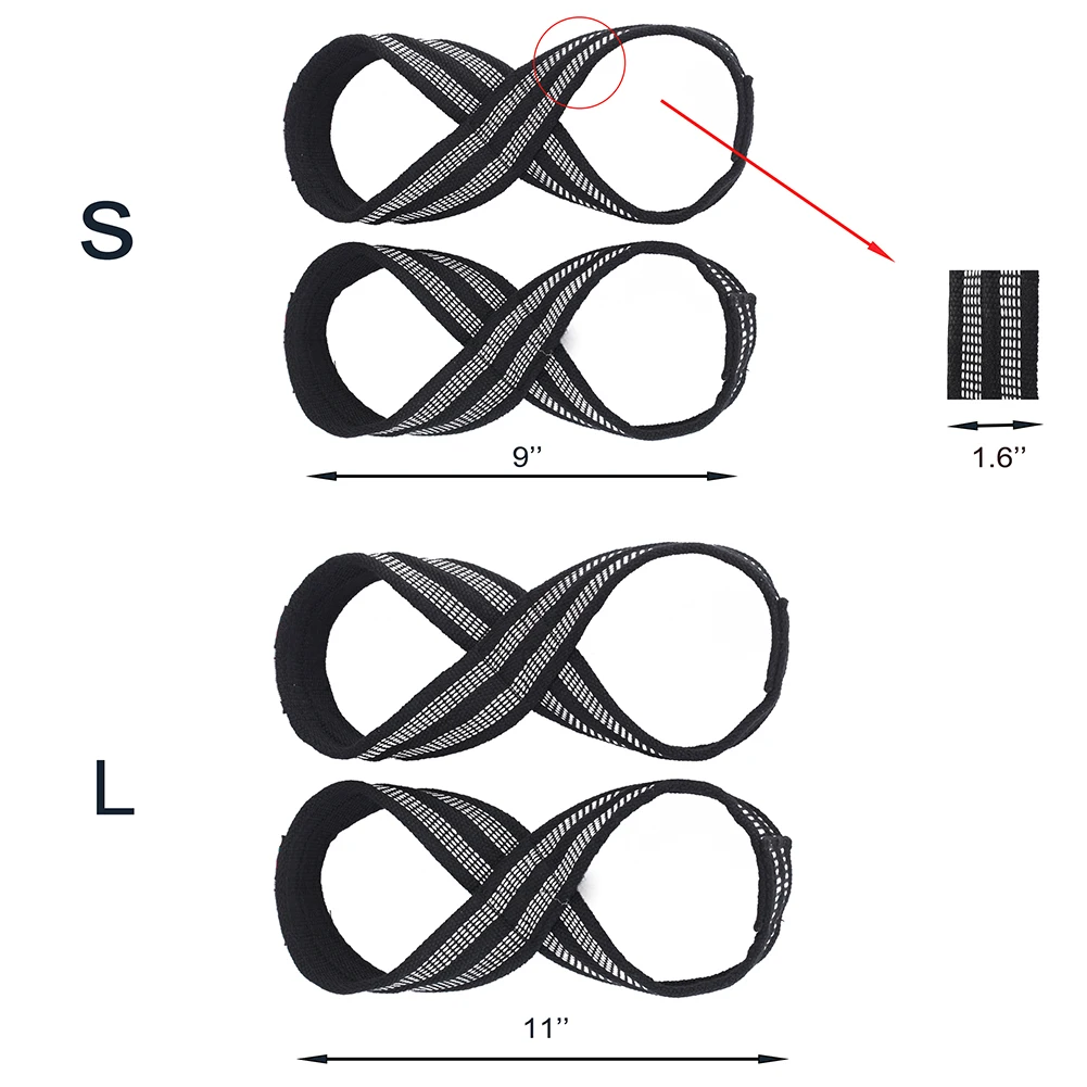 Рис. 8 лямки для тяжелой атлетики дэдлифт наручный ремень поддержки рук тяги