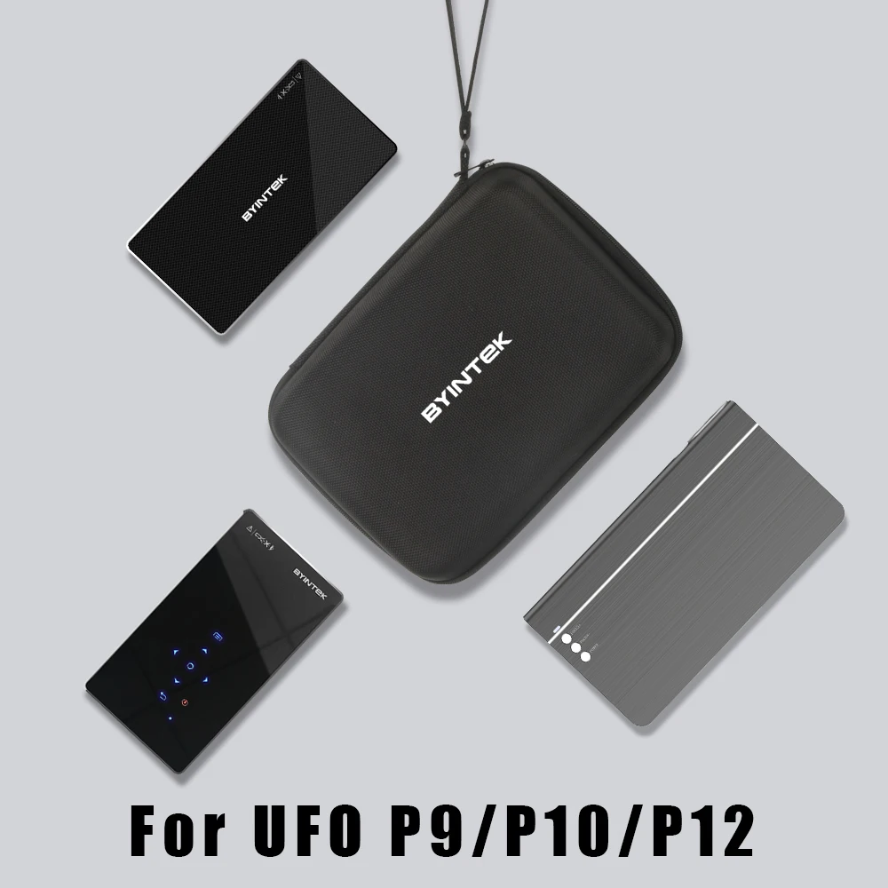 BYINTEK DLP Mini сумка для проектора портативный жесткий чехол переноски дорожная UFO P12