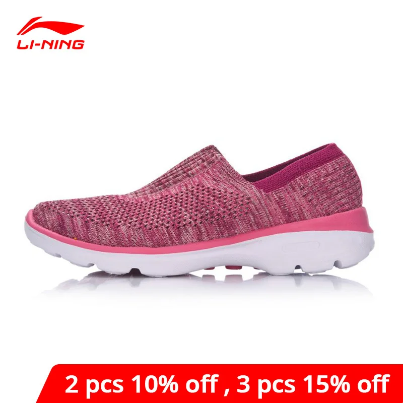Li Ning Женская легкая обувь стиль жизни текстильные дышащие кроссовки светильник