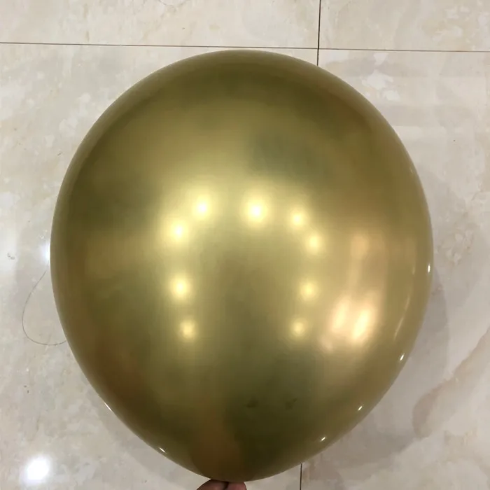 Chrome gold 30 шт. 5/10/12-дюймовый бордовый жемчужно-белый латексные шары, гелий цвет красного вина для праздника вечерние для девичника, свадьбы, дня рождения, Декор - Цвет: Chrome gold