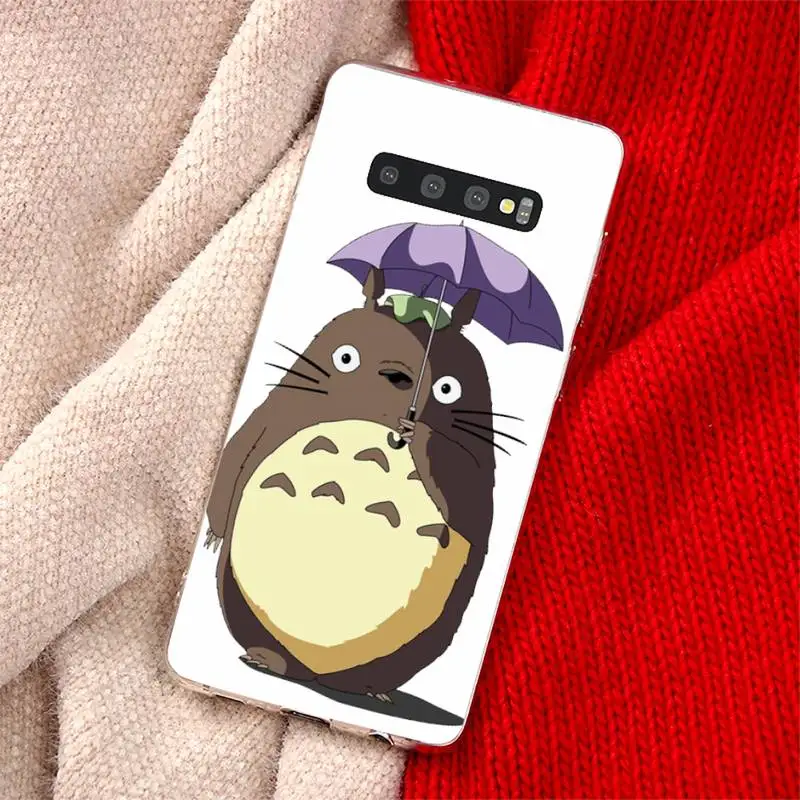 

Cartoon Ghibli Miyazaki Phone Case Transparent for Samsung A71 S9 10 20 HUAWEI p30 40 honor 10i 8x xiaomi note 8 Pro 10t 11