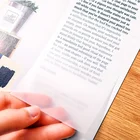 Прозрачные клейкие заметки, 50 листов, 3 х3 дюйма, водонепроницаемая бумага для домашних животных, студенческий блокнот, креативные Канцтовары