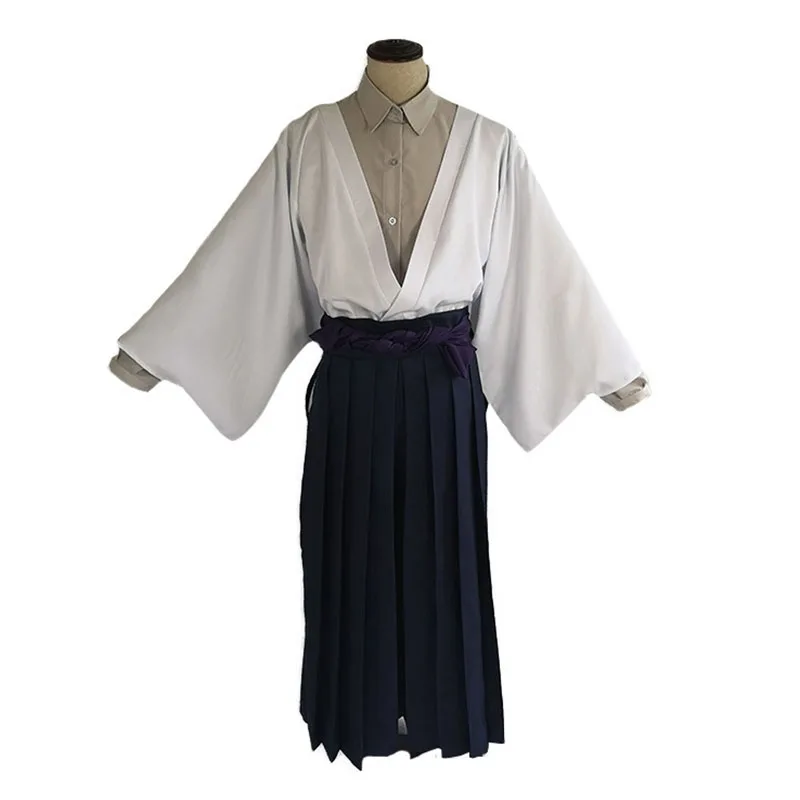 Anime Demon Slayer Kimetsu no Yaiba Cosplay Costumes Yushirou Cosplay Costume Kimono Black Uniforms Kendo Suits