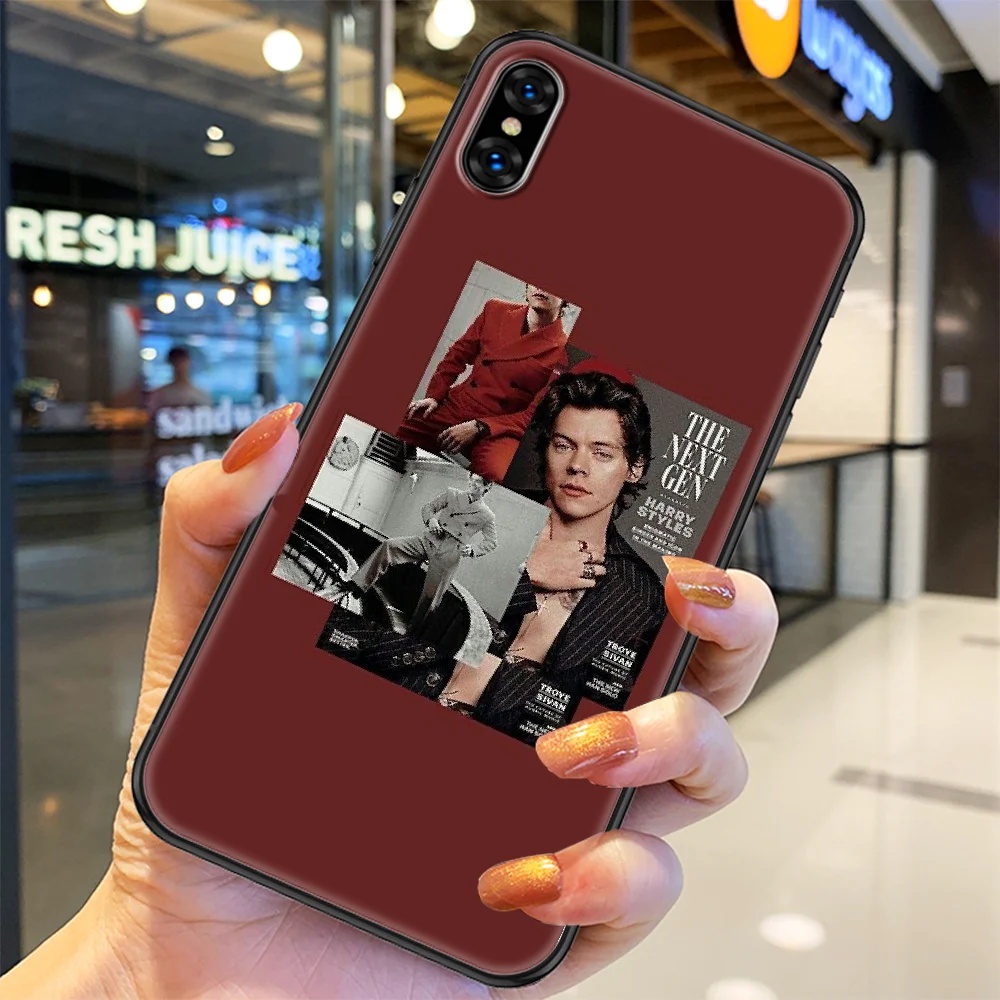 

Harry Singer Styles Phone Case Cover Hull For iphone 5 5s se 2 6 6s 7 8 12 mini plus X XS XR 11 PRO MAX black luxury coque