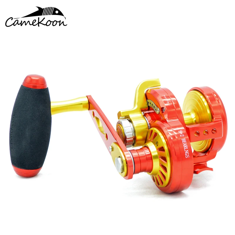 CAMEKOON DC200 GS катушка для джиггинга наматывающая с левой или правой рукой 32 кг