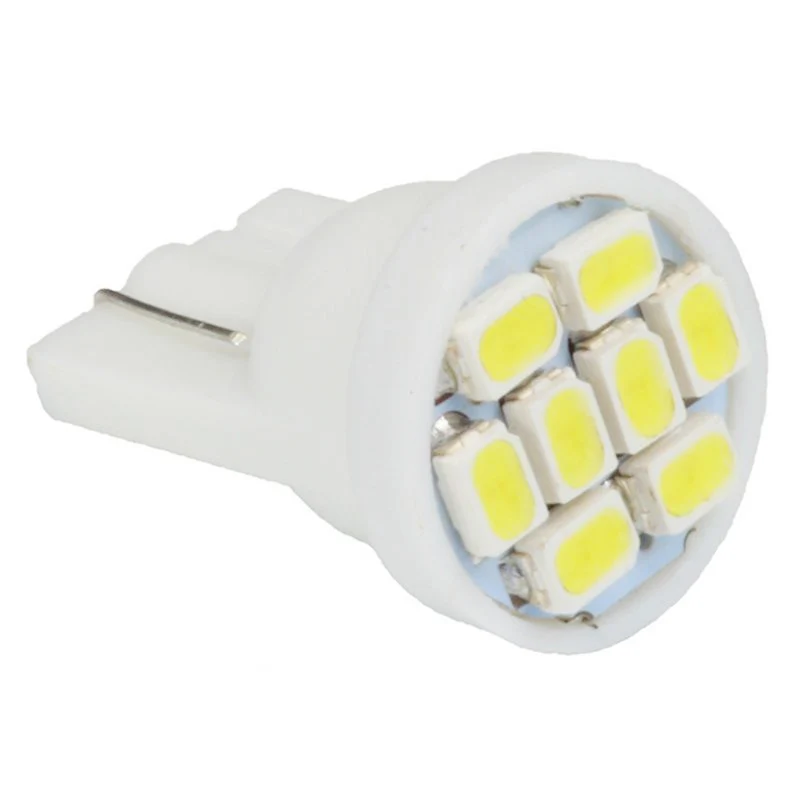 

Car LED Interior Light Bulbs Suv Truck Side Wedge 10pcs Replacement Lamp 1206 2825 White T10 500 LM Set Practical