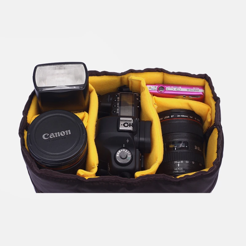 Selens Гибкая камера вставка перегородка мягкий чехол сумка для Canon Nikon sony DSLR SLR объектив камеры