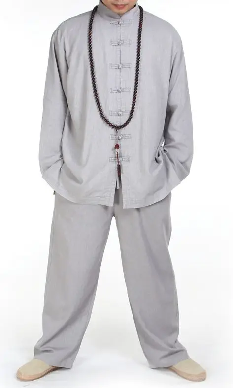 Унисекс 5 цветов осень и весна плотная льняная хлопковая zenLay форма для боевых