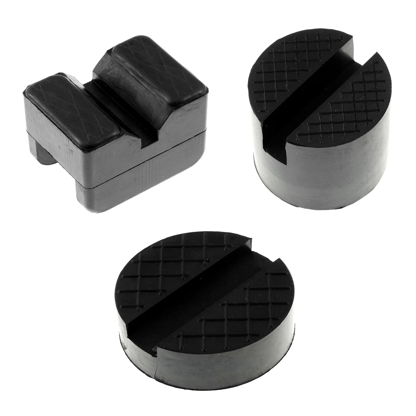 

2Pcs Car Lift Jack Stand Rubber Pads Floor Jack Pad Adapters Support Mat Frame Bracket Rail Adapter Car Jacks Auto Repair Tools