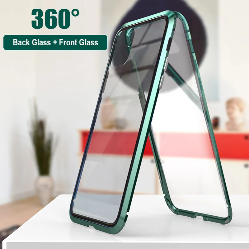 360 Полный корпус чехол для телефона для iPhone 11 Pro Max чехол 360 магнит чехол s для iPhone 11 Pro Max чехол s металлический чехол Bumber