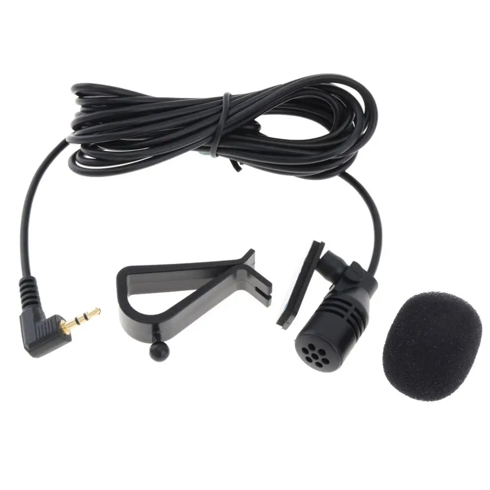 ПВХ проводной 2 5 мм стерео джек Мини Автомобильный Микрофон внешний микрофон для