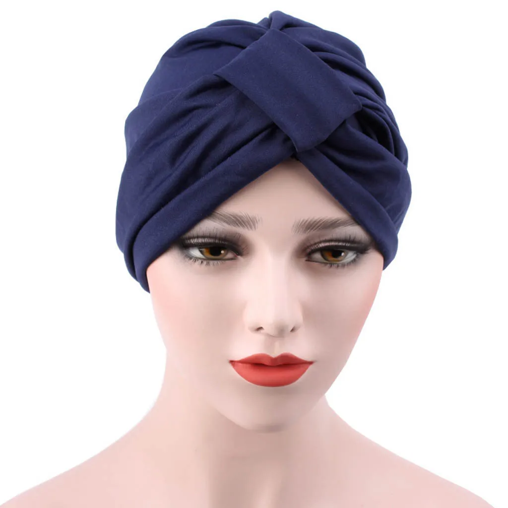 New Ladies Muslim Scarves Casual Scarf Women India Africa Elastic Turban Cap Hat Head Wrap Y802 | Аксессуары для одежды