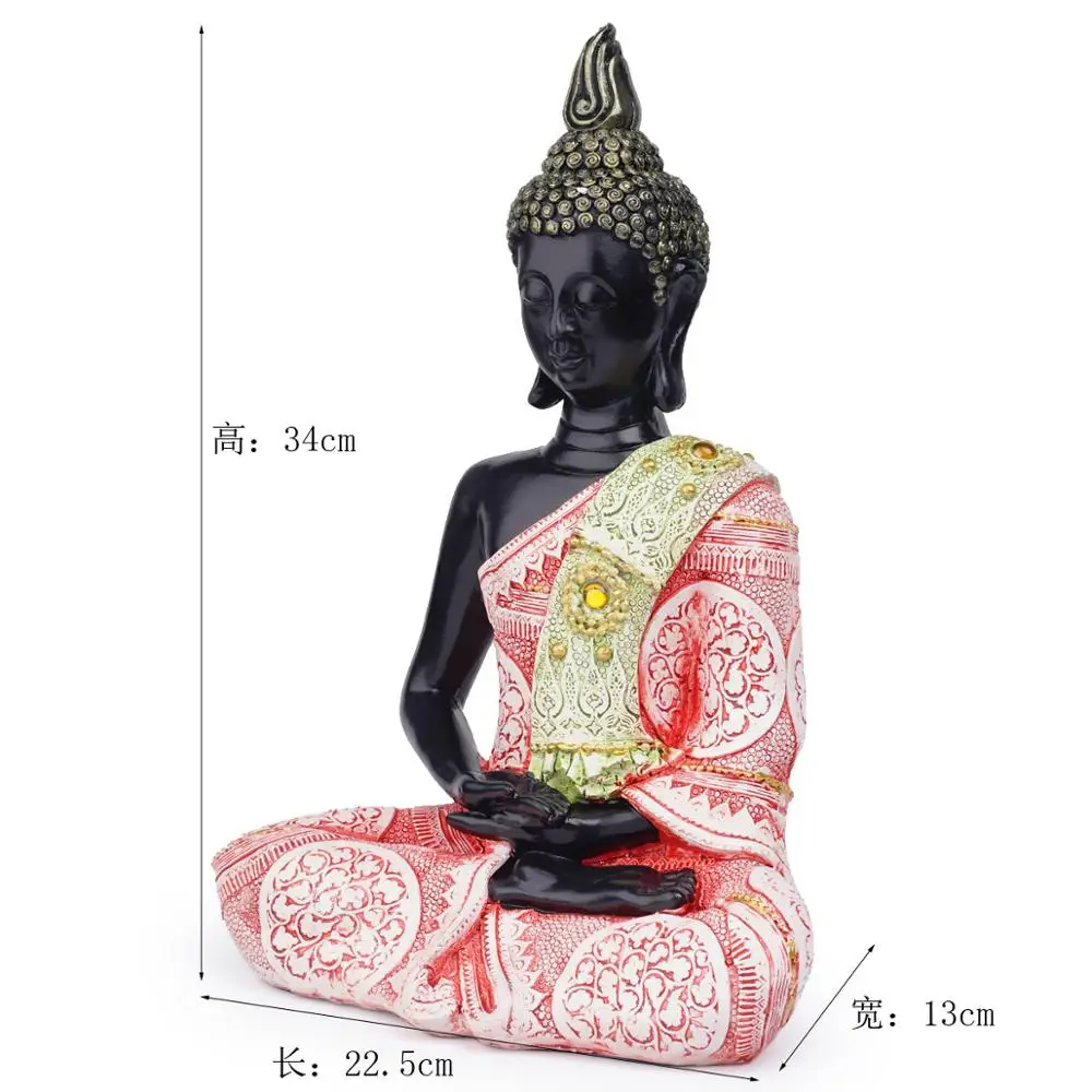 Новинка 2020 статуя Будды искусственная скульптура Зеленая Смола ручной работы