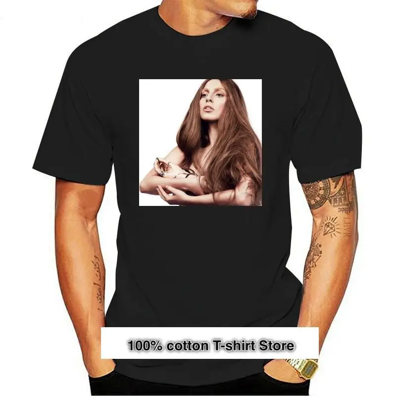 

Camiseta blanca para adultos, camiseta de nueva señora Gaga Cradle Pic Artpop, 2021