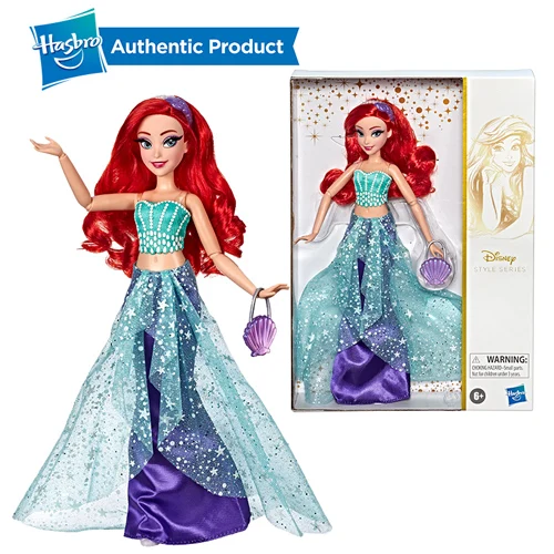 Ariel Hasbro Дисней Принцесса Стиль серии подарки на день рождения Кукла Ариэль в современном стиле Принцесса Ариэль Белль с кошельком и обувью - Цвет: Ariel