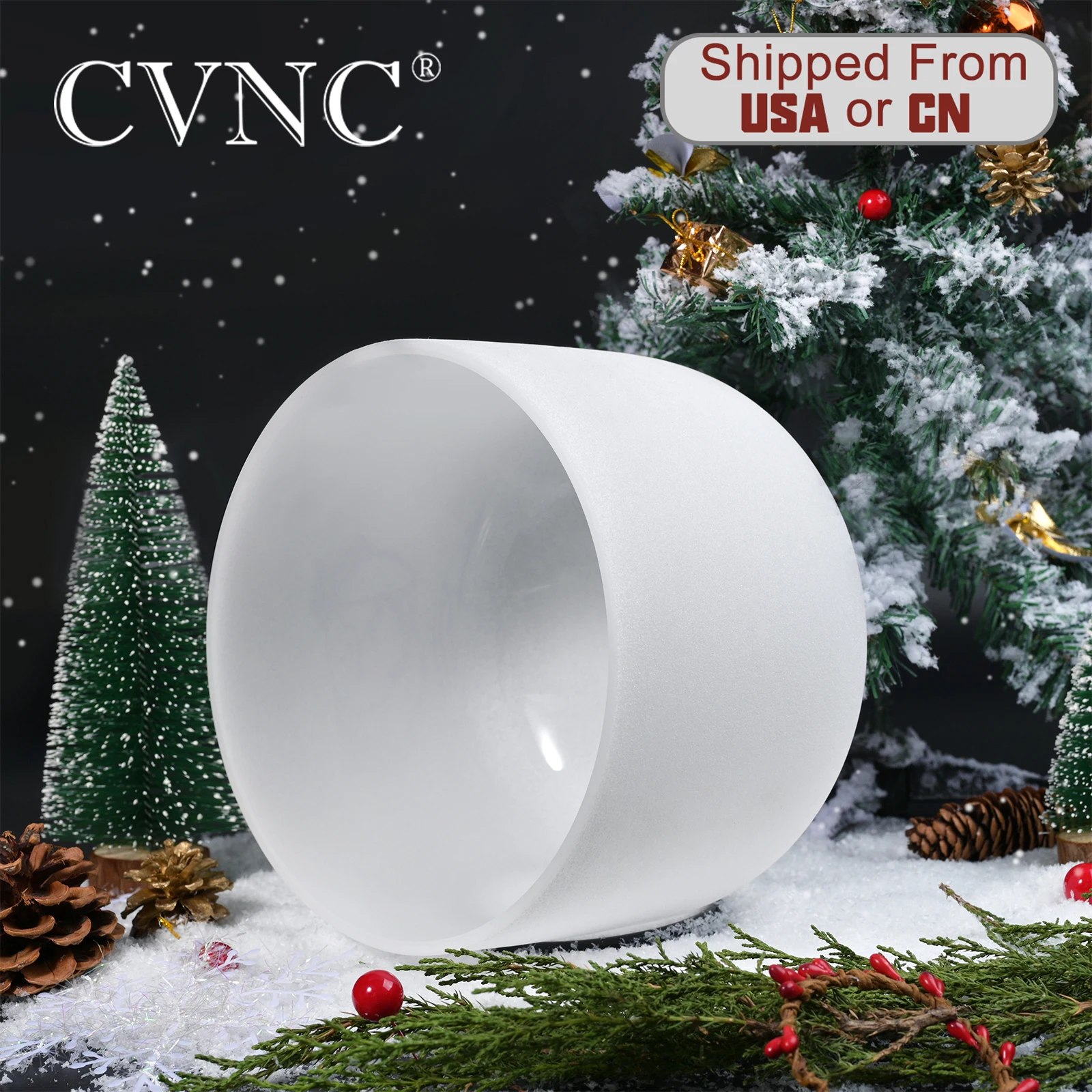CVNC 12 дюймов идеальный шаг Примечание C/D/E/F/G/A/B чакра Матовый Кварцевый Поющая чаша для медитации Исцеление йогой
