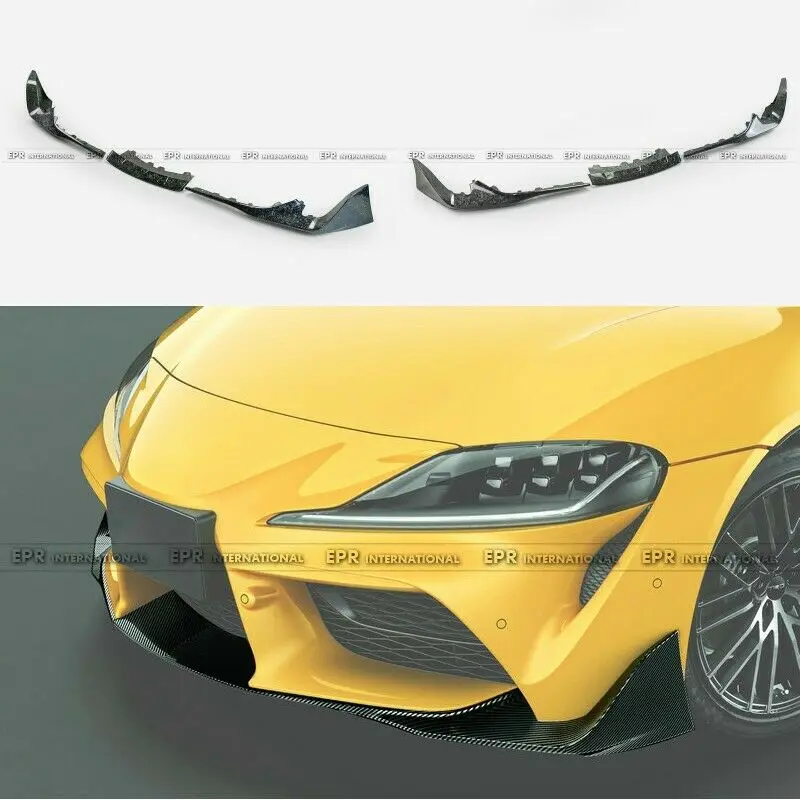 Кованый карбоновый бампер для Toyota 19 + Supra A90 диффузор переднего бампера|Навесы и